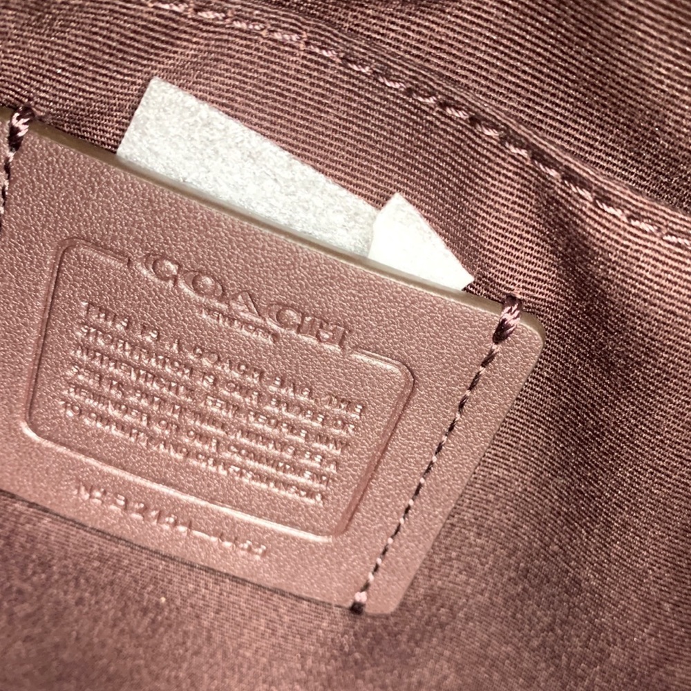 Coach Zip Top Tote In Signature Canvas - Picture 8 of 9